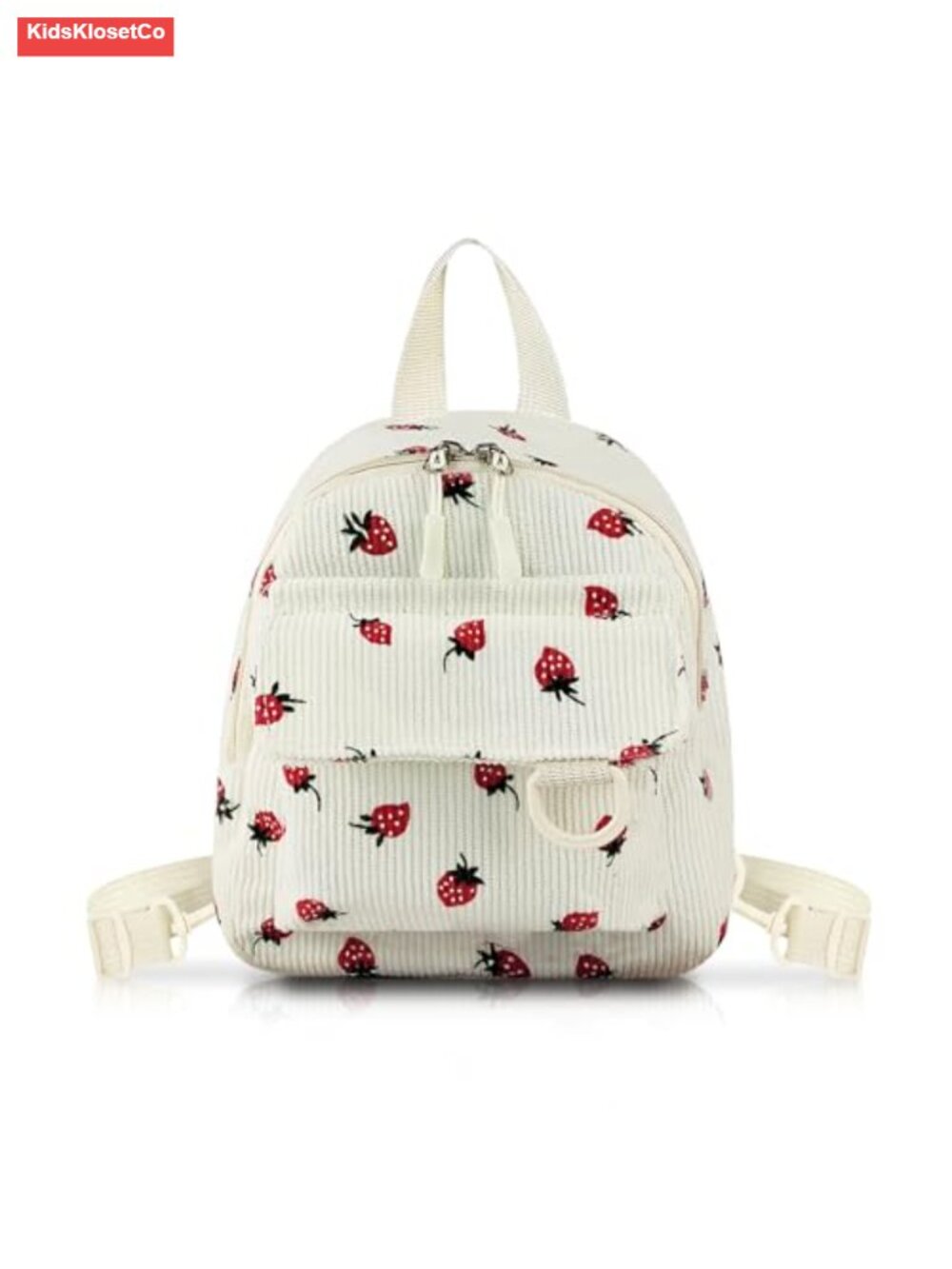 Corduroy Mini Backpack Purse Small Daypack Adjustable Strap Casual